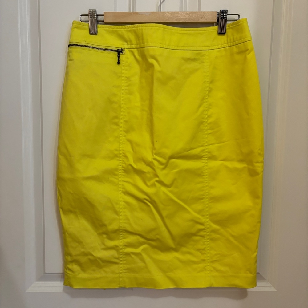 Mossimo Bright Yellow Pencil Skirt